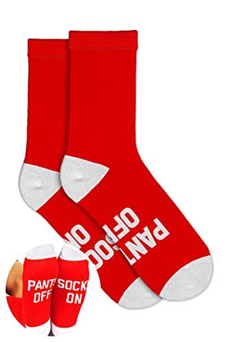 Image of Tipsy Elves Red All Socks No Pants Socks for Women OSFA