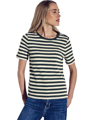 Street One Damen Strick-Look Streifenshirt