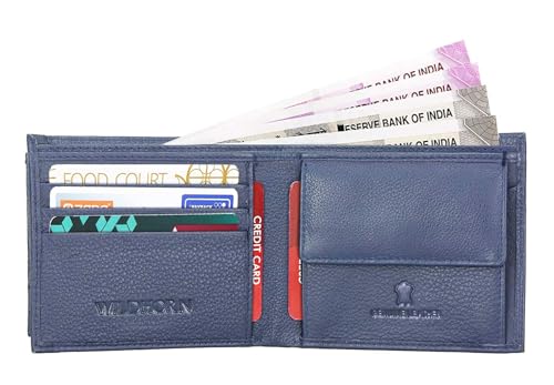 Image of WildHorn Leather Wallet for Men I Ultra Strong Stitching I 2 Currency Compartments