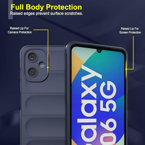 Image of Zapcase Back Case Cover for Samsung Galaxy M06 5G | Compatible for Samsung Galaxy M06 5G Back Cover | Liquid Silicon Magic Case with Camera Protection | Sapphire