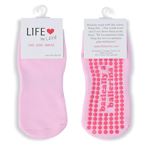 Image of Life By Lexie Sticky Grip Socks for Barre, Pilates, Lagree, Yoga, Dance Non Slip Women's Socks