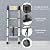 HYCHIKA Telescoping Ladder 8.5 Ft, Extension Collapsible Aluminum Ladder with Stabilizing Bar, Multi-Button Retraction for Home, RV, Roof, Loft, Painters, Camper, Indoor & Outdoor, 330 Lbs Capacity