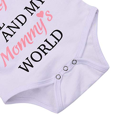 3 peças de roupas para bebês recém-nascidos para meninas Daddy's Girl macaquinho de manga curta flo