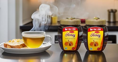 Image of Adsans Pure Honey || 100% Pure || No Added Sugar & Adulteration, 1kg Buy 1 Get 1 Free