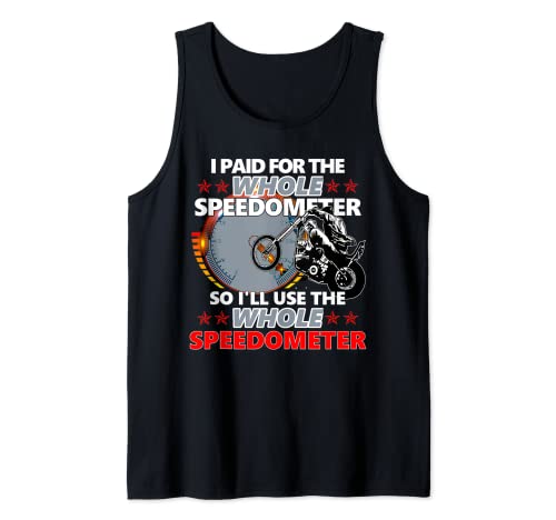 Funny Motorbike Design, Motorcycle Clothes, Men's Motorcycle Tank Top