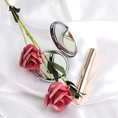 Espejo de maquillaje compacto redondo Lywjyb Birdgot miniatura 3