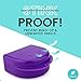 FRESH KNIGHT Retainer Case (2 Pack). Retainer Case with Vent Holes. Perfect for Denture, Mouth Guard, Aligner (Purple)