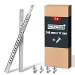 HELPMATE – HELPMATE – Nut-Schubladenschiene 17 mm – 246 mm – 1 Paar – S