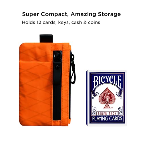 ALPAKA Zip Pouch Pro - Minimalist Zipper Wallet - with RFID Blocking ID Card Holder Wallet with Zipper for Men with Multi-tool Slot