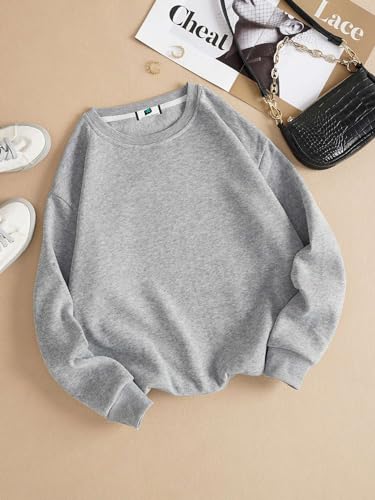 Image of SXV STYLE Solid Plain Unisex Cotton Oversized Baggy Sweatshirt
