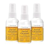 SkinSmart Antimicrobial Facial Cleanser Spray to Remove Viruses and Bacteria Around Eyes, Nose and Mouth, Fight Maskne, 2 oz Spray (3 Pack) Non-Irritating Hypochlorous Acid