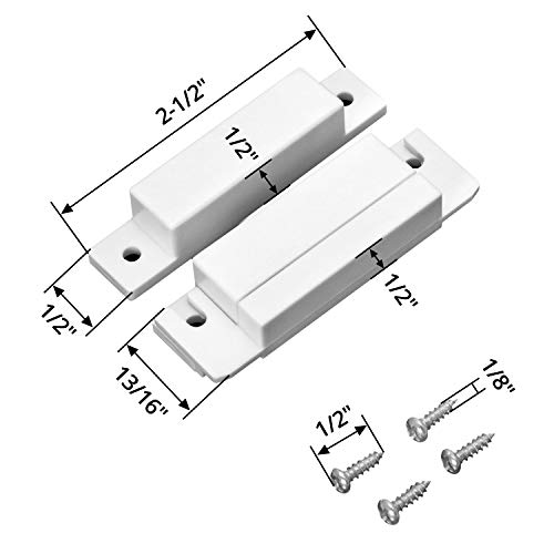 image for QWORK MC-31 Wired Surface-Mounted NC Magnetic Door Window Contact Sens