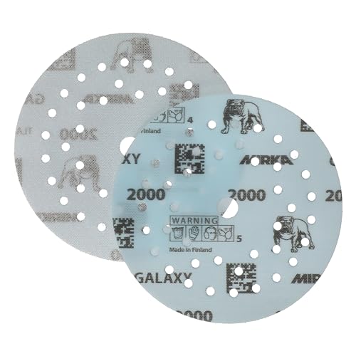 Mirka Galaxy epoxy sandpaper 125mm Hook & Loop grit 2000 for sanding epoxy resin wood, epoxy, rivertable / 50 pcs sanding discs - Image 3