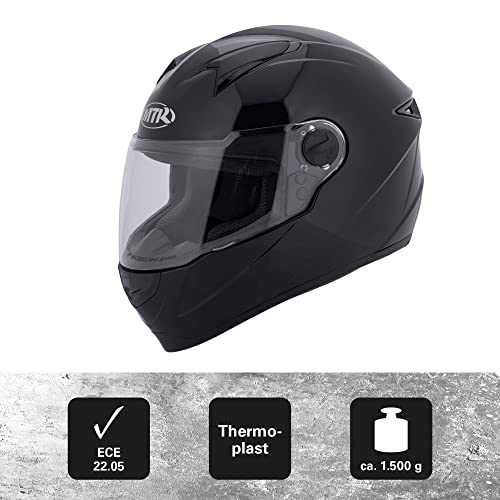 Motorradhelm MTR S-5 Integralhelm mit ECE Zertifizierung
