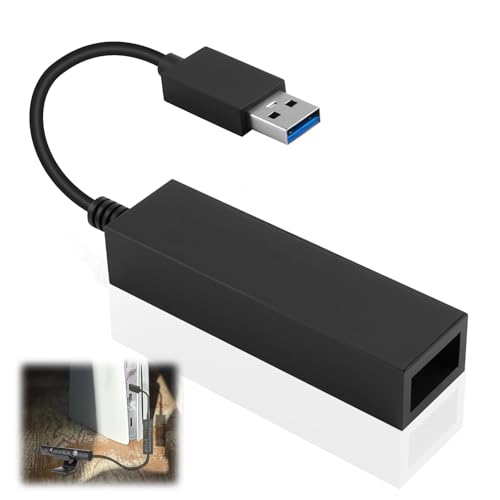 Hemlosk PS5 VR Cable Adaptador para Cámara, PS4 V1 V2 Adaptador para PSVR, Cable Convertidor Playstation 5 para Uso de Playstation VR PS, Compatible con Consolas PS5, Negro