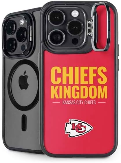 Skinit Kickstand Phone Case Compatible with iPhone 16 Pro - Officially Licensed NFL Kansas City Chiefs Camo Design