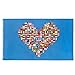 Produktbild Lixure Flagge Frieden 90x150 cm Herzen Welt Flagge 3x5 ft 216 Nationalflagge, die Welt ist eine Familie- Haltbar Doppelt Genähte mit Messingösen