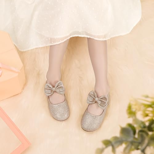 Image of PANDANINJIA Toddler Dress Shoes Flower Girls Ballet Flats