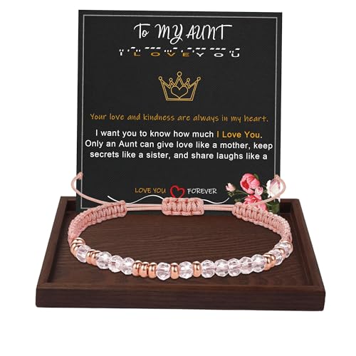 Btysun Morse Code Bracelets for Women Christmas Gift Stocking Stuffers for Teens Pink Braided Bracelets Inspirational Best Friend Birthday Gifts for Her High School Graduation Gifts for Her 2025 Mom Bracelet Jewelry