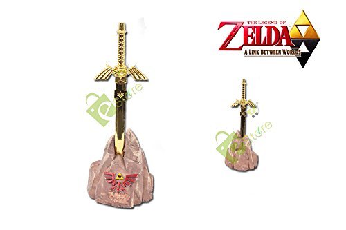 Legend of Zelda Hylian Gold Master Sword Letter Opener with Rock Base