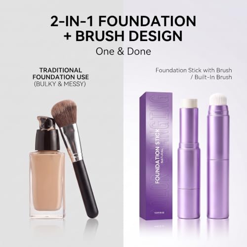 Foundation Stick with Brush 2 in 1 Color Changing - image 2