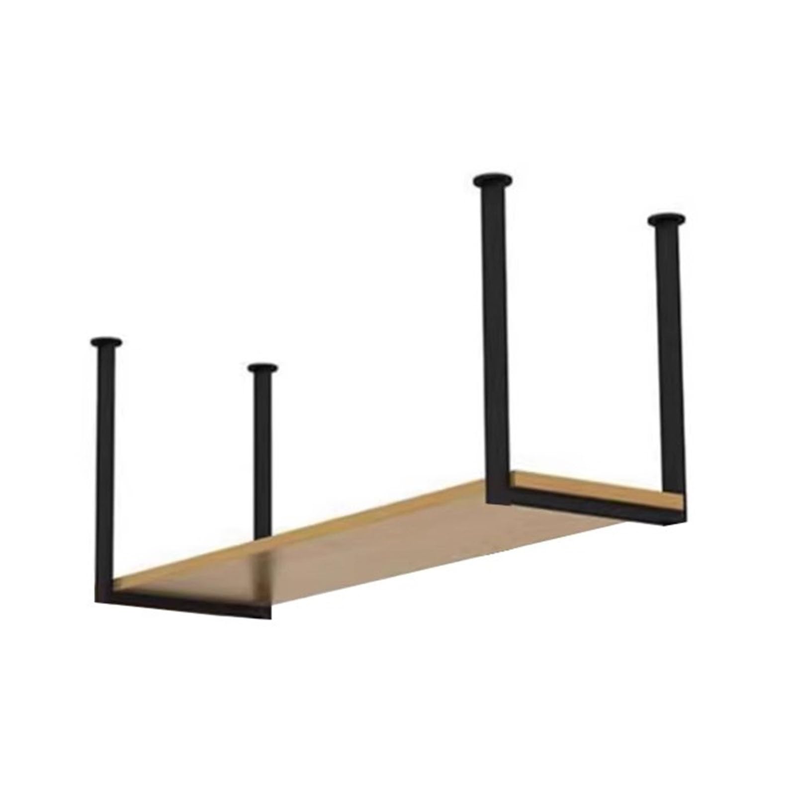 Étagère de plafond industrielle XPLKQXE en métal pour bar et cuisine 140x30x50cm