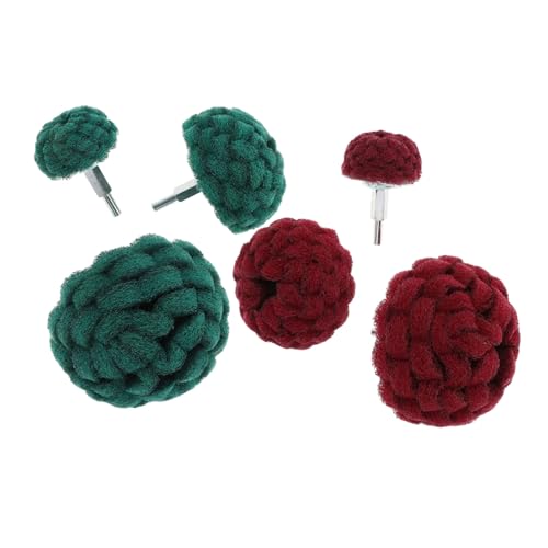 PRETYZOOM Versatile Drill Grinding Cleaning Polishing Wheel Kit 6pcs Stainless Steel Abrasive Buffing Wheels for