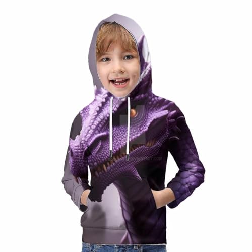 Sweat à capuche Dragon pour enfants de 8 à 10 ans - 4