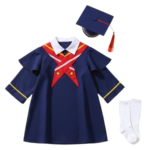Image of Kindergarten 2025 Graduation Cap and Gown Tassel Sets with Charm 2PCS Graduations Stoles for Kids Grad Party Clothes