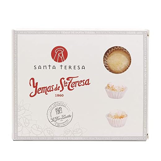 Santa Teresa - Yemas De Santa Teresa Ávila De Sabor Tradicional - Dulce Gourmet De Sabor Tradicional. Elaboradas De Forma Artesanal Sin Aditivos Y Sin Conservantes - Dulce Gourmet. Caja 12 unds