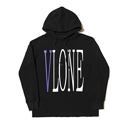 Keren Purple V-Lone Life Personality - Sudadera con capucha para hombre y mujer negro S