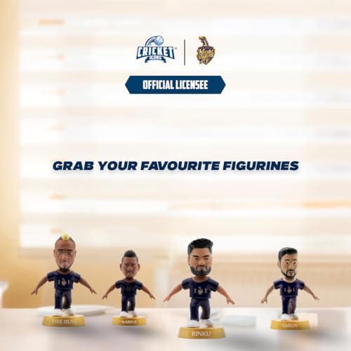 Image of Action Figure, IPL Edition 360 Rotatable Head, Cricket Player for Fans & Collectors (3 Inch Rinku Singh)
