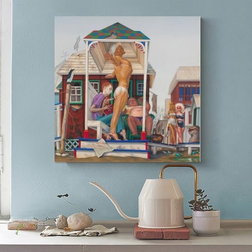 Impression sur toile et tableau deco Fantasia de Dr. S 61x61 - 2