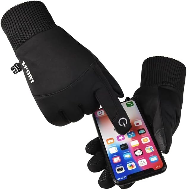 Miniatura 2 de Angjiny Guantes de invierno para hombres y mujeres guantes de pantalla táctil guantes cálidos para clima frío guantes de trabajo para congelador