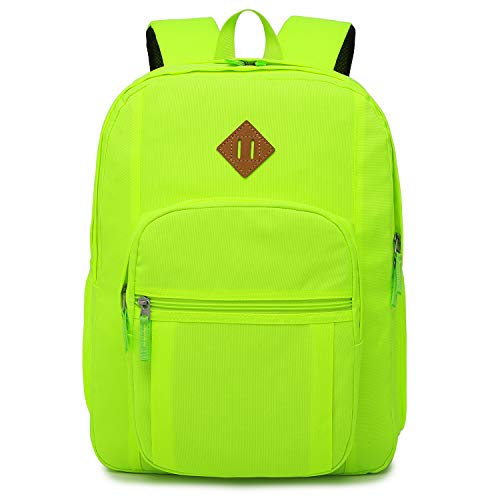 Image of abshoo Classical Basic Womens Travel Backpack For College Men Water Resistant Bookbag (GreenYellow)