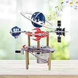 DIY Wireless Rotations Lötbausatz, BANRIA STEM Elektronik-Lernset mit 3D-Weltraummodell, USB, Musik & LED, Pädagogisches Schreibtisch-Dekor Experimentierset & Geschenk für Schüler