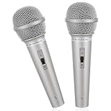 2 Stück Mikrofon Kinder, Fake Mikrofon Karneval Mini Kindermikrofon Spielzeug Simulationsmikrofon Spielzeugmikrofon Microphone für Karaoke Kleidung Fotografie Geburtstagsfeiern Cosplay-Party(Silber)