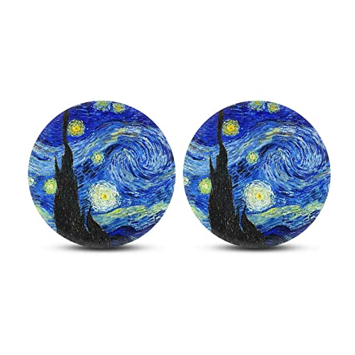 Portavasos para Auto Xoenoiee Van Gogh Starry Sky 2 Piezas miniatura 2