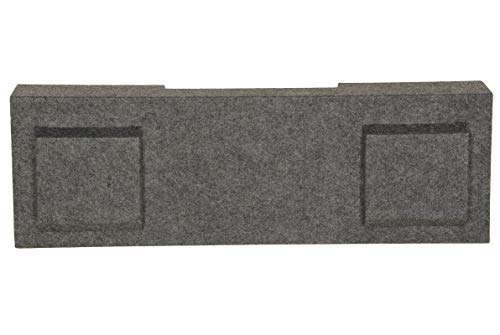 Underseat Dual 10\" Subwoofer Sub Box Enclosure Compatible with GMC Chevy Crew Cab 2007-2013