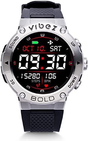 Vibez by Lifelong Bold Smartwatch for Men Bluetooth Calling 1.32" HD Display