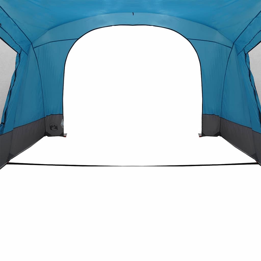 Namiot do przyczep kempingowych dla 5 osób z dachem, niebieski, 410 x 275 x 245 cm, wodoszczelny namiot kempingowy z wentylacją, stabilny stelaż, w zestawie torba do przenoszenia, idealny do
