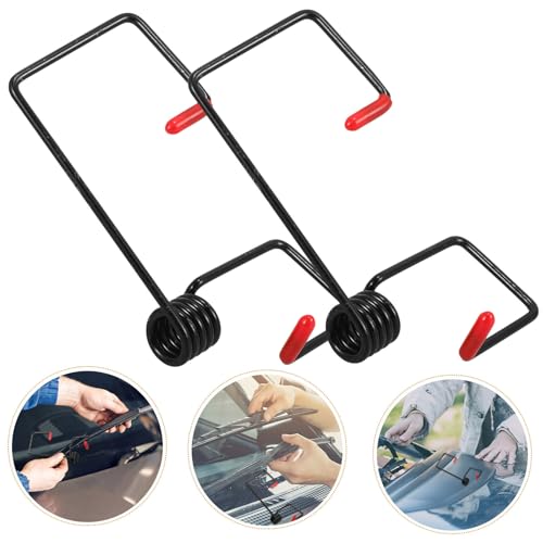 Resorte de brazo de limpiaparabrisas resistente de metal negro 3