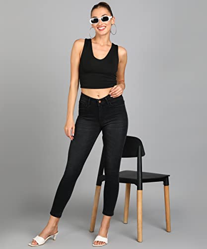 Image of Urbano Fashion Women's Skinny Fit High Rise Jeans
