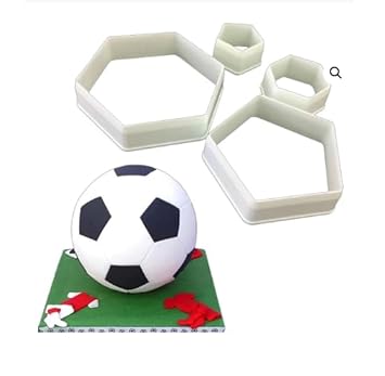 Plastic Fondant Mould Mold Football Cutter Cake Decorating Tools Bakeware