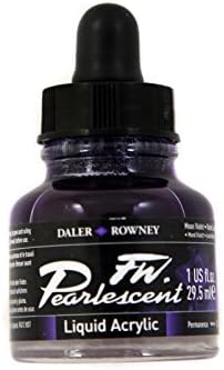 Daler Rowney FW Pearlescent Liquid Acrylic Ink 29.5 ML Pot Moon Violet