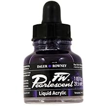 Daler Rowney FW Pearlescent Liquid Acrylic Ink 29.5 ML Pot Moon Violet