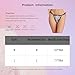 Agoky Womens Print Sexy Mini Thong Underpants Simple Fashion Beach Extreme T Back Thong Panties for Swimwear Leopard A Medium