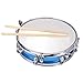 14 Inch Snare Drum, Professional Snare Drum with Drumsticks Key Strap Percussion Musical Instrument for Kids Adult Drummer Beginner (Blue