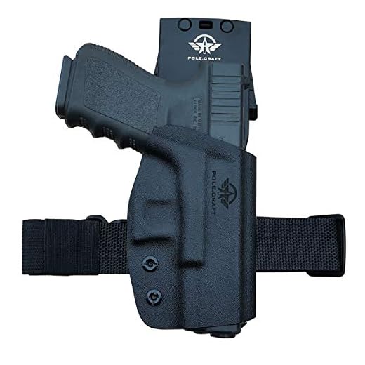 OWB Kydex hölster för Glock 19 19x Glock 23 25 32 Glock 17 22 31 Glock 26 27 33 45 (Gen1-5) Pistol - Utvändigt midjeband Bär 1,5-2 tums bältesklämma - Adj. Bredd Höjd snedställd kvarhålla, ingången vidgas (OWB-2 Black, Right Hand Draw (OWB))