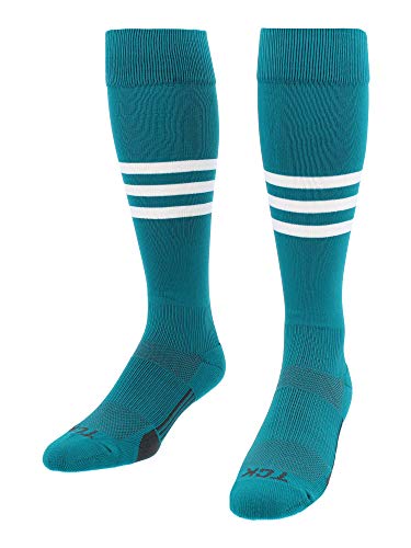 Image of Baseball & Softball Socks | USA Made Dugout Series Striped | Over the Calf | Sizing for Youth Boys, Girls, Men, & Women's
